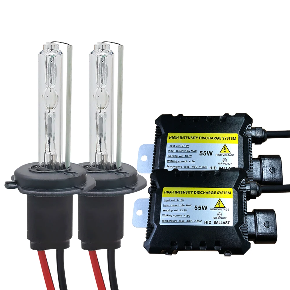 Комплект ксеноновых фар H7 HID H1 H3 H4 H11 9005 9006 D2S тонкий балласт ксеноновая лампа 35 Вт