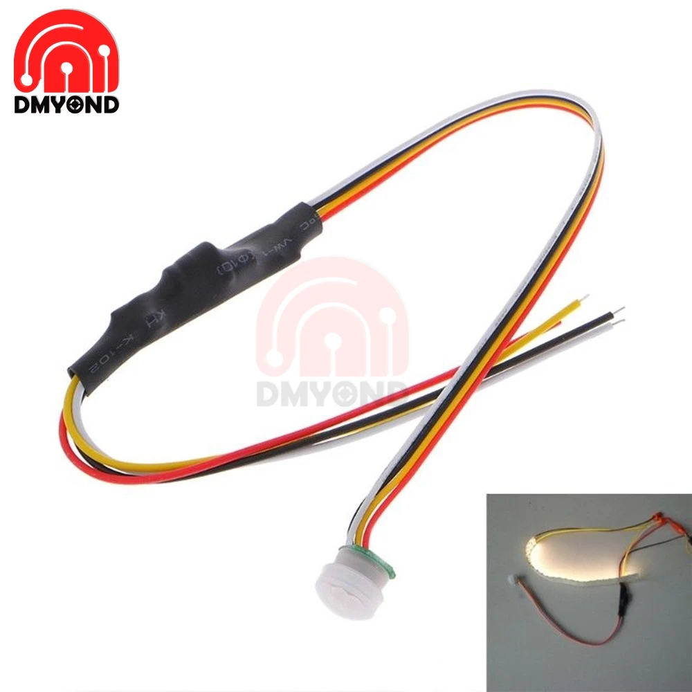 24 В Автоматический Инфракрасный светильник движения PIR ing On Off датчик шкафа