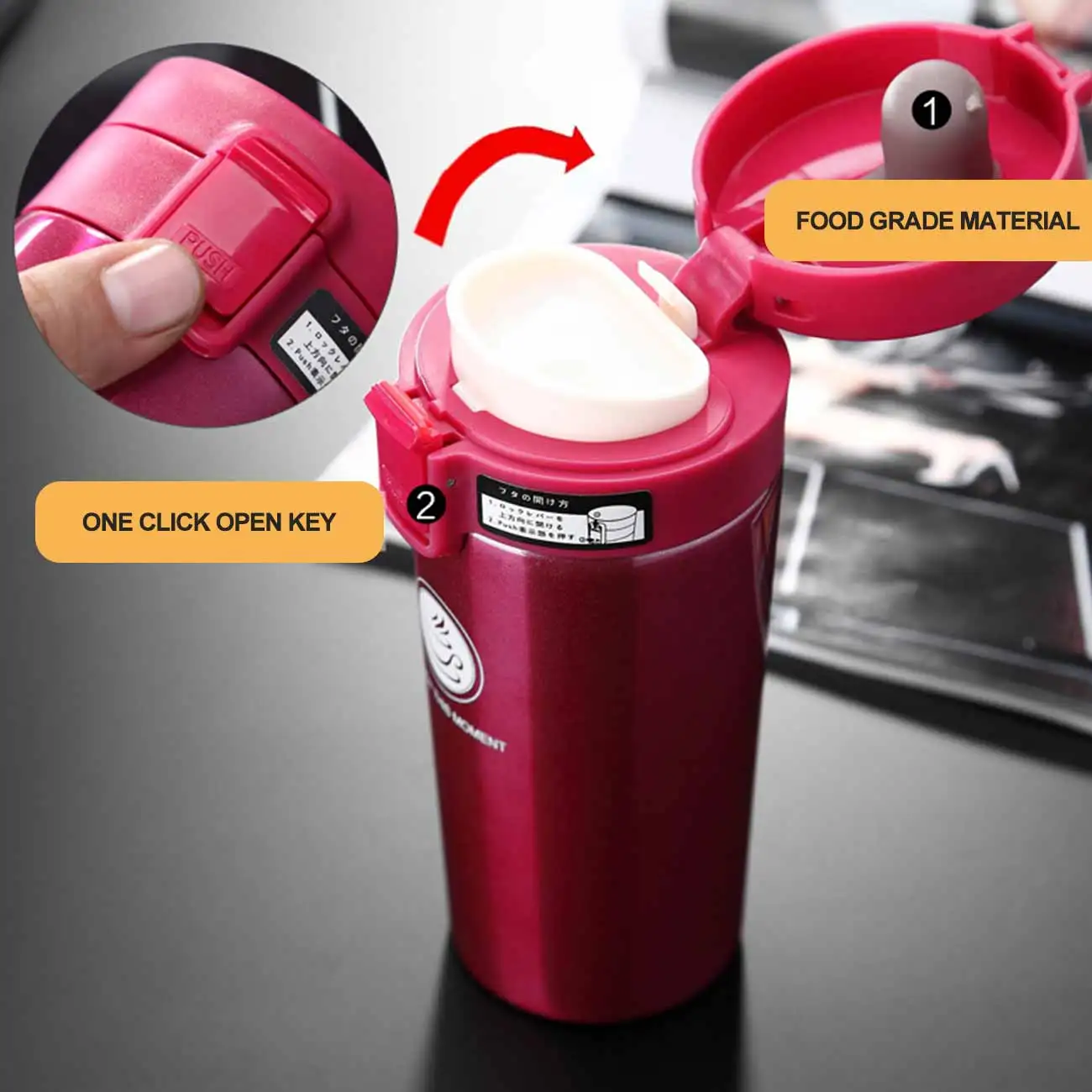

Mini Capacity Stainless Steel Thermos Portable Vacuum Flask Insulated Tumbler With Rope Thermo Bottle 380ml