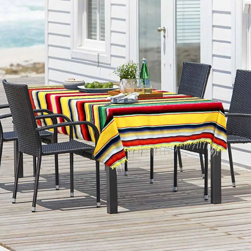 Вечерние скатерти из мексиканского войлока для путешествий праздничная