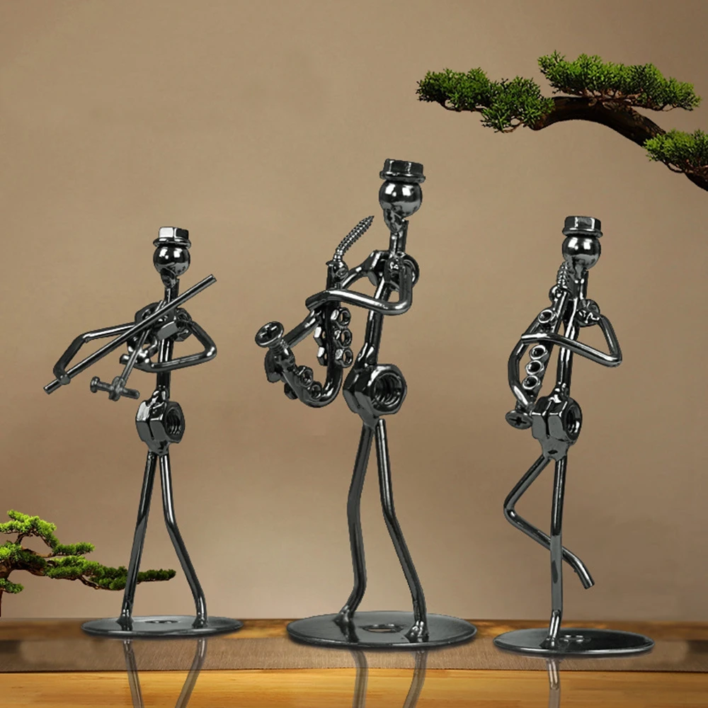 Man Figurine Music Man Music Band Band Sculpture