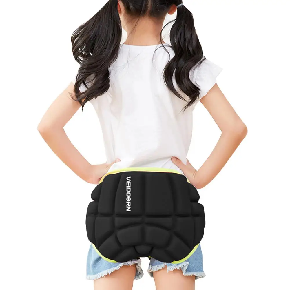 

3D мягкая защита бедер противоскользящая детская подушка для ягодиц Регулируемый легкий свободный размер выдвижное Защитное снаряжение с п...