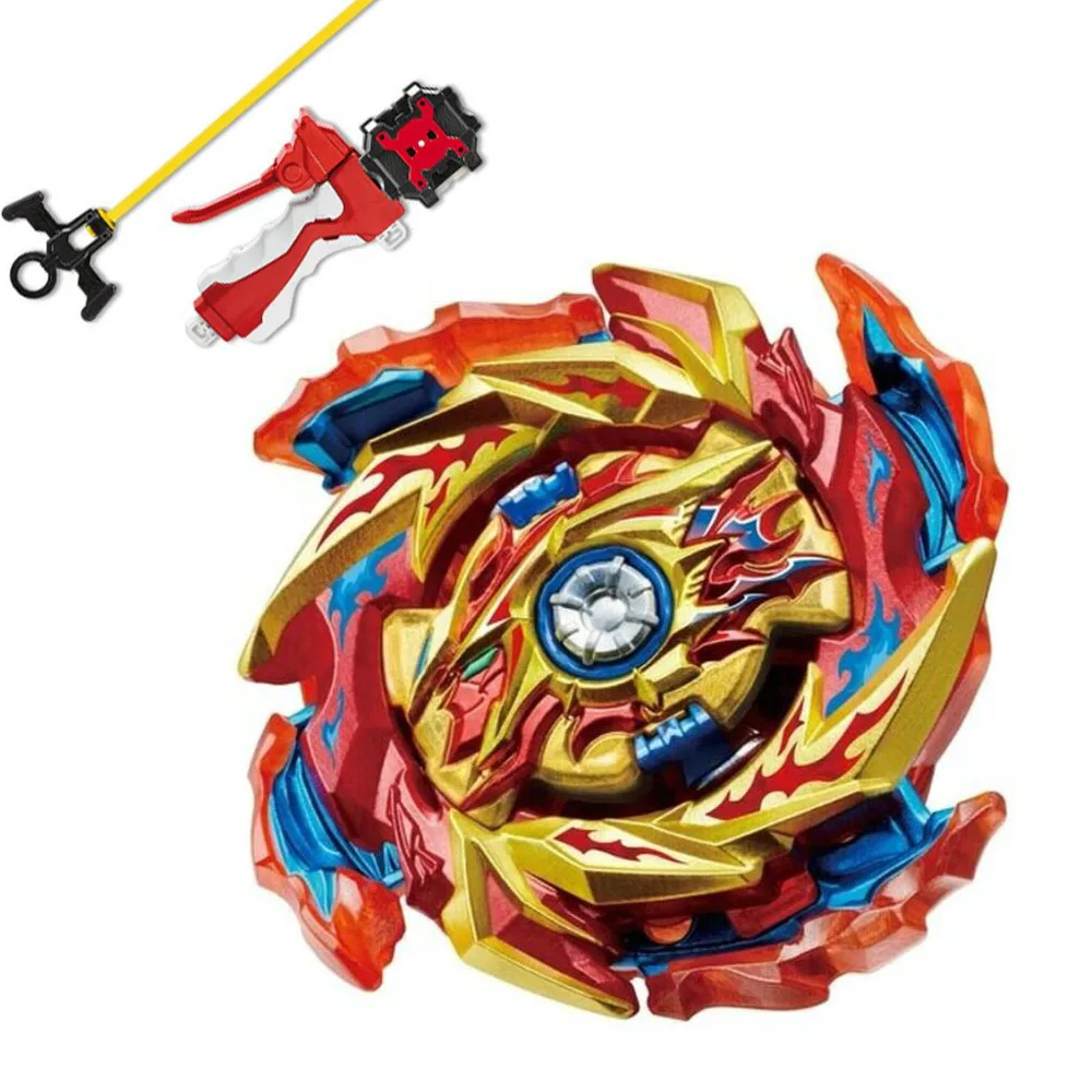 B-X TOUPIE BURST BEYBLADE SPINNING TOP B-174 Infinite Achilles 1B LIMIT BREAK DX With Long L-R Sparking Launcher Spinning Top