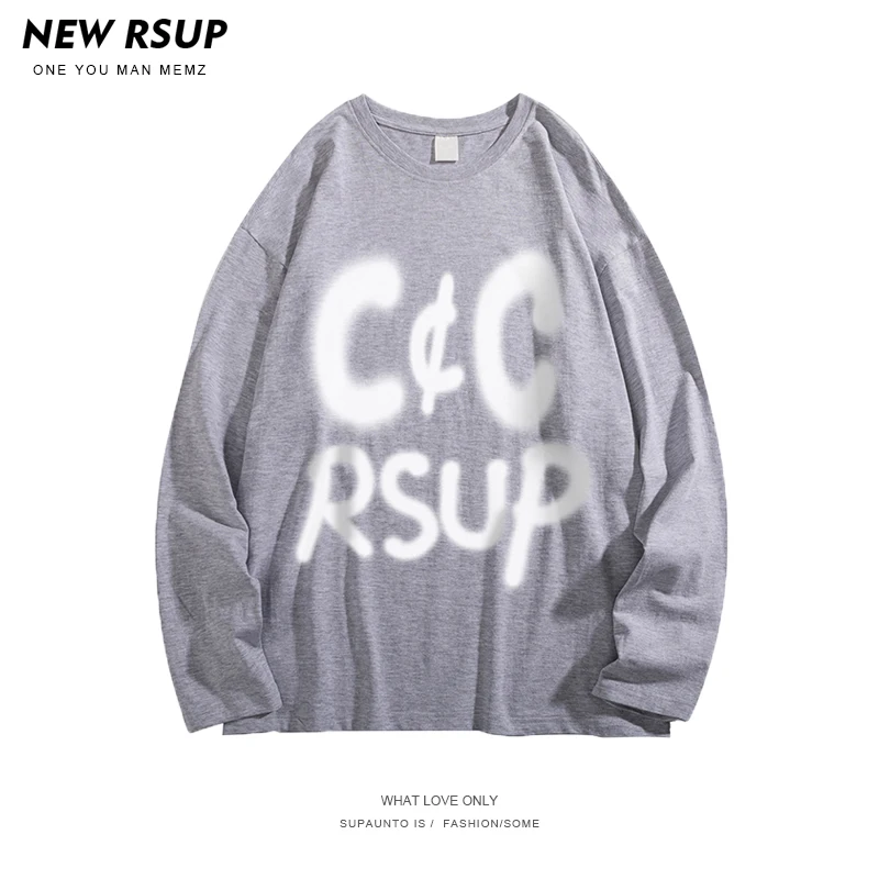 Осенняя Модная брендовая хлопковая Футболка с принтом Ins для мальчиков в