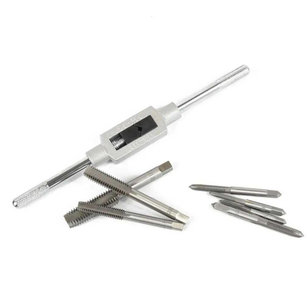

8Pcs Round Die Hand Tap Metric Fine Thread Dies Taps Suit Hand Metric Wrench Set Wrench Hand Twist Tap Twister Set
