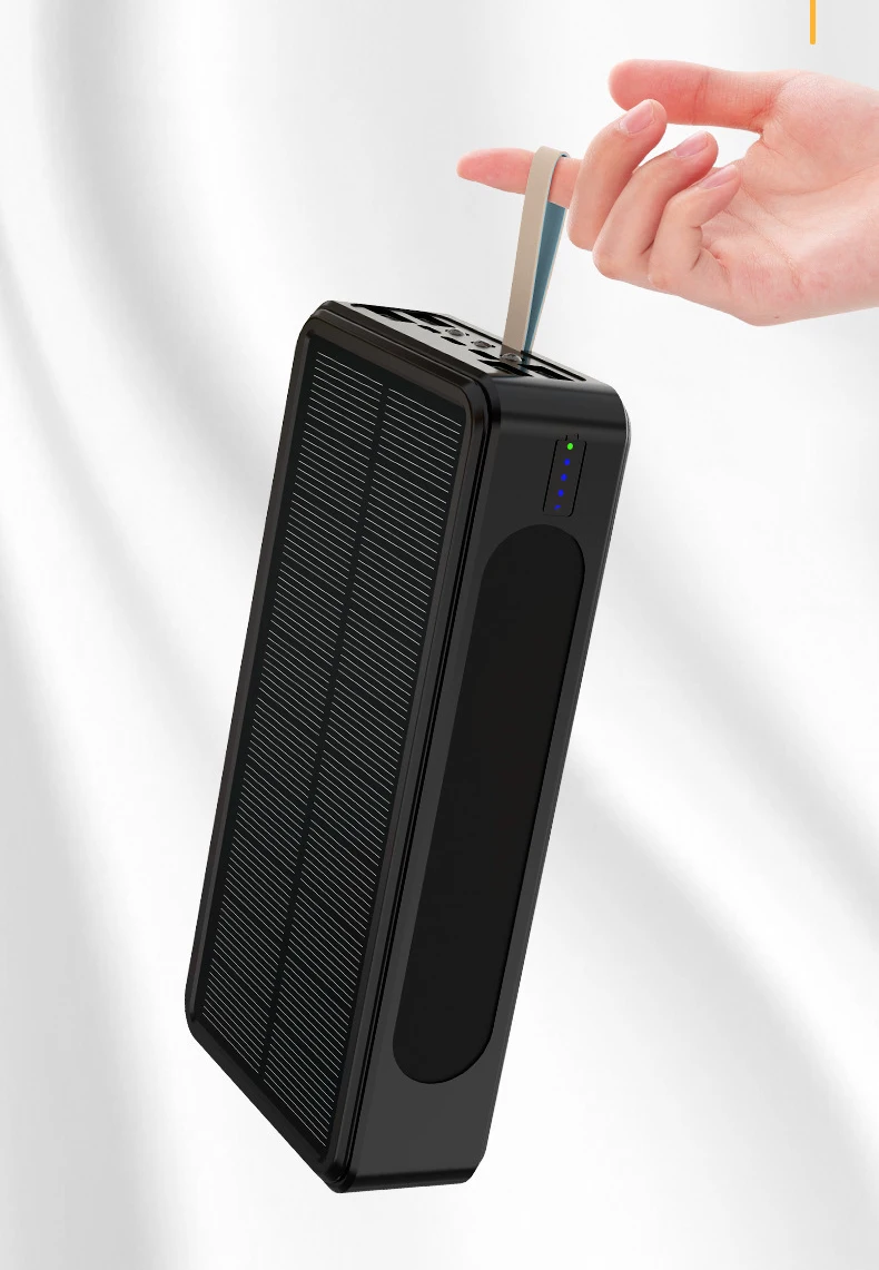

50000mAh Solar Power Bank Qi Wireless Charger Powerbank for Xiaomi Mi iPhone Samsung 4 USB Poverbank External Battery Power Bank