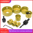 Кольцевые пилы из углеродистой стали, 11 шт.компл., набор инструментов для резки листового металла, дерева, в коробке