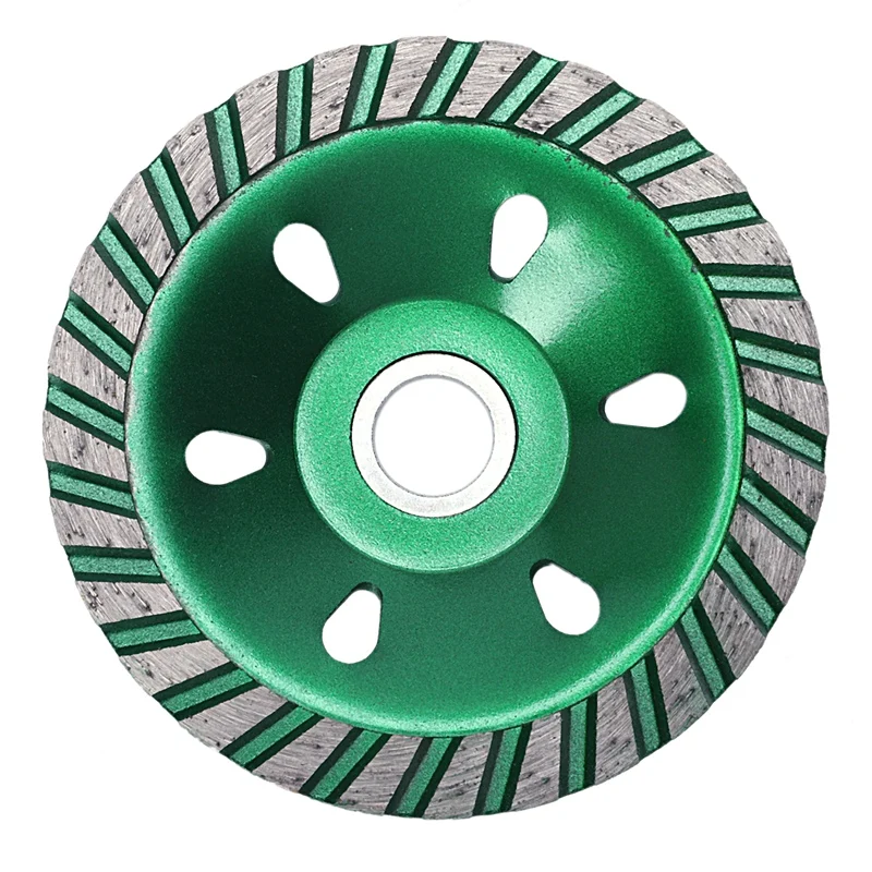 

1Pc 4 Inch Concrete Diamond Wheel Green Diy Grinding Disc For Cutting Marble Granite Ceramic