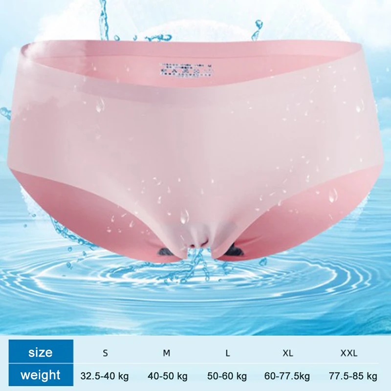 

Female Underwear Panties For Ice Silk Lingerie Summer Seamless Briefs Comfortable Soft Traceless Sweatproof Women's Underpants