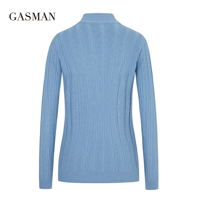 GASMAN 2020 Bodycon Casual Pullovers Autumn Winter Women Sweater Knitted Top Jumper Fashion Female Slim Turtleneck Warm Sweaters |