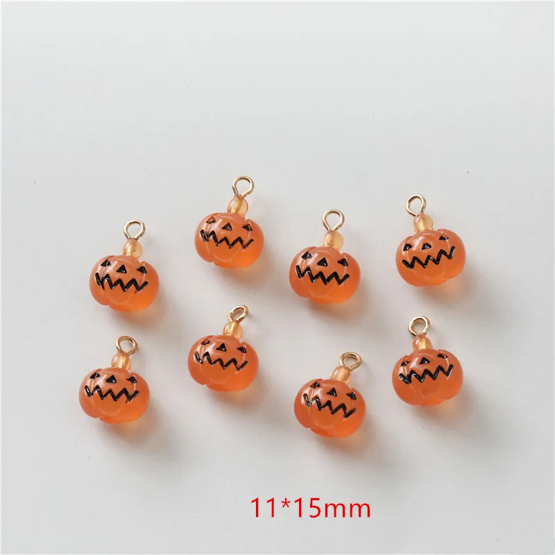 Хэллоуин стиль 30 шт./лот мультфильм призрак тыква форма смолы подвески diy