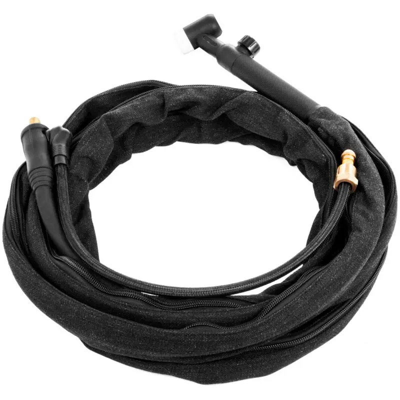 

10pcs WP-17FV Air-Cooled TIG Welding Torch Flexible Gas Valve Head Tools 150 Amp 12FT copper cable