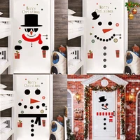 car garage door stickers santa claus snowman room wall sticker decal christmas decorations for home happy new year 2022
