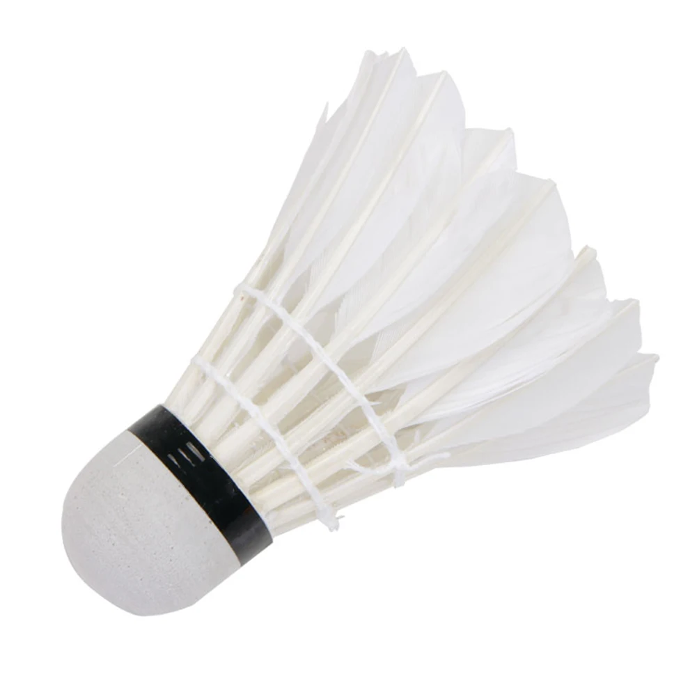 12Pcs/Set High Quality Badminton Shuttlecocks Goose Feather Balls Outdoor Sports Accessories Durable | Спорт и развлечения