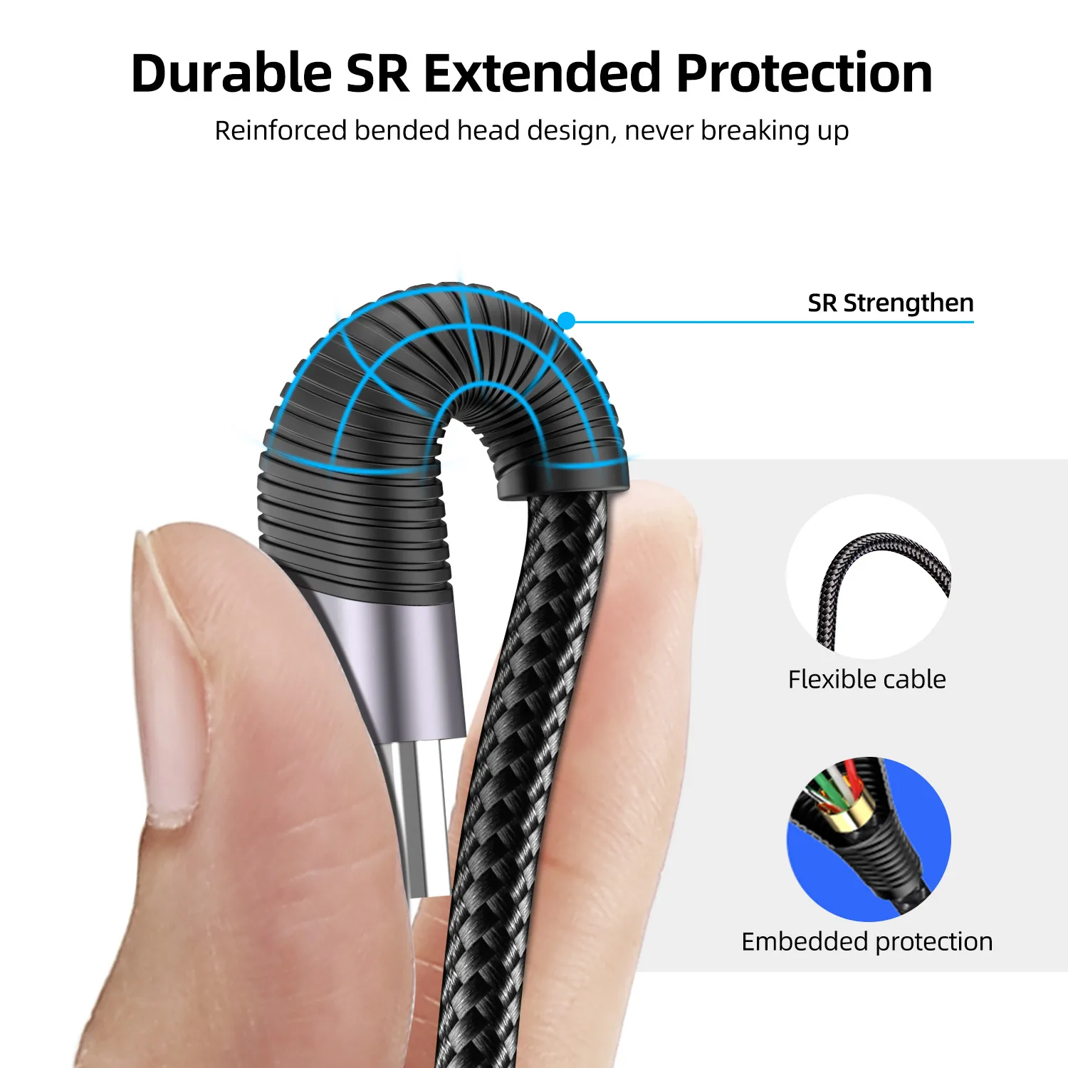 Кабель Micro USB USLION 3A кабель для быстрой зарядки Xiaomi Redmi Android мобильный телефон