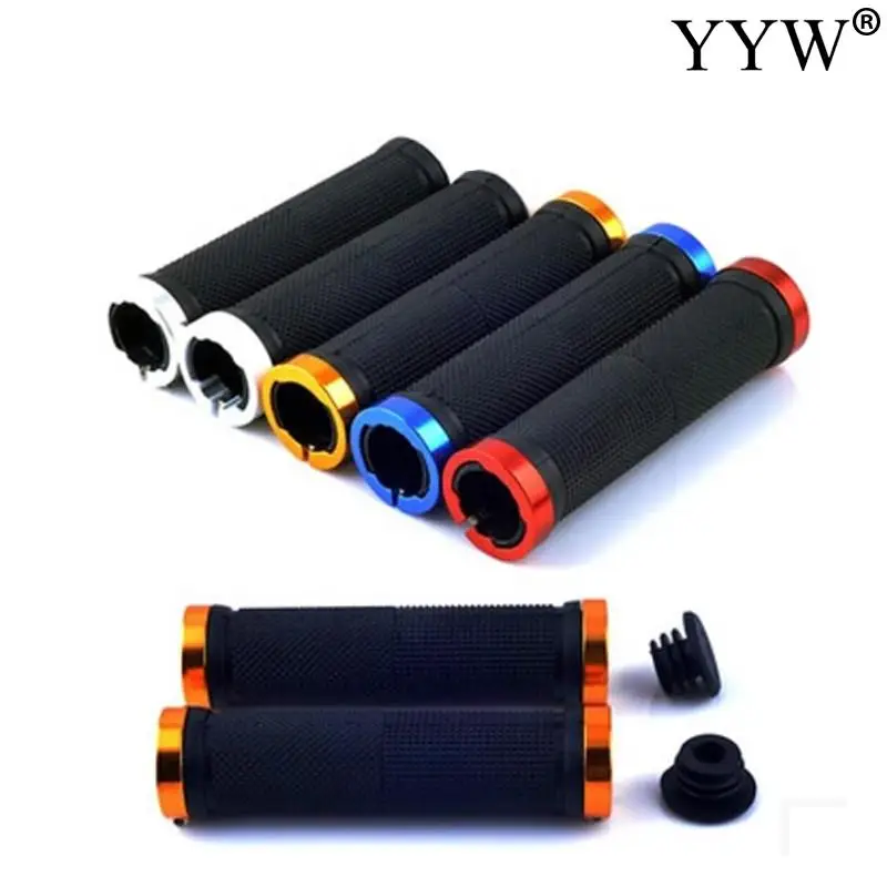 

1 pair Rubber Bicycle Grips MTB BMX Road Cycling Handlebar Grips Anti-Skid Mountain Bike Lock On Bicycle Handlebars End Grips