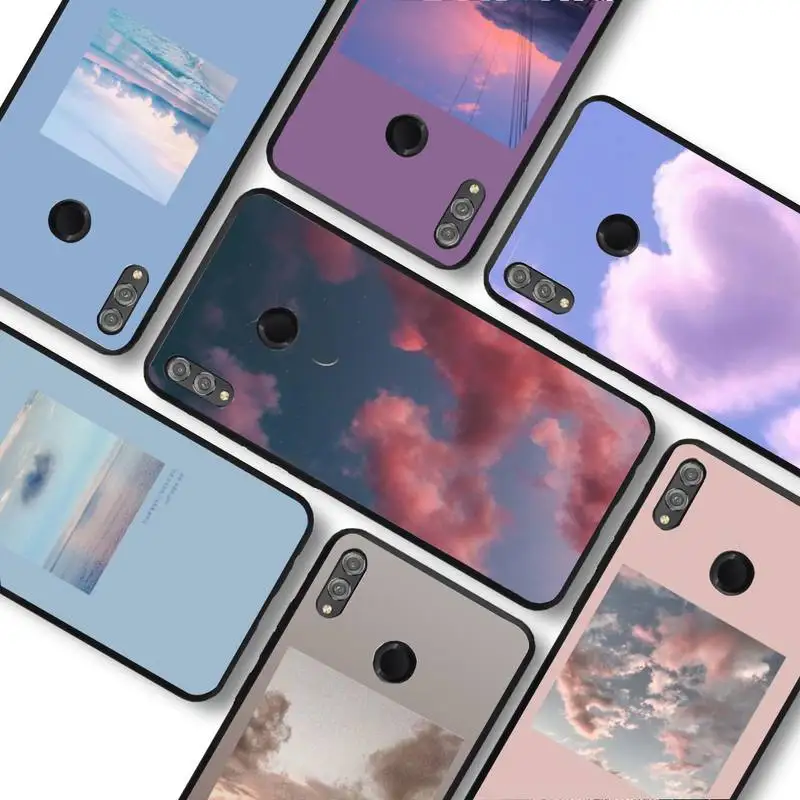

Sweet sky pink Cloud Great art printing aesthetic Phone Case For Huawei honor 10Lite 10i 20 8x 10 Funda for Honor 9lite 9xpro