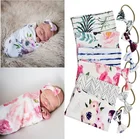 Мягкий растягивающийся спальный мешок для новорожденных, реквизит для фотосъемки новорожденных, одеяло для пеленания с подходящим бантом, повязка на голову