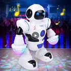 Игрушки-роботы для детей, танцующие ходячие музыкальные модели, робот с цветным мигающим светом, активная обучающая игрушка для детей