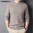 COODRONY толстый теплый зимний свитер Мужская одежда 100% мериносовая шерсть кашемировый трикотажный пуловер уличная мода Pull Homme C3136