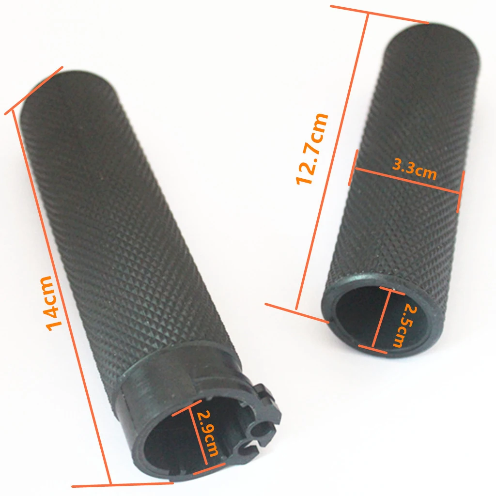 

2pcs Black 1'' Motorbike Antiskid Handlebar Grips Fit Glide 883 1200 X 48