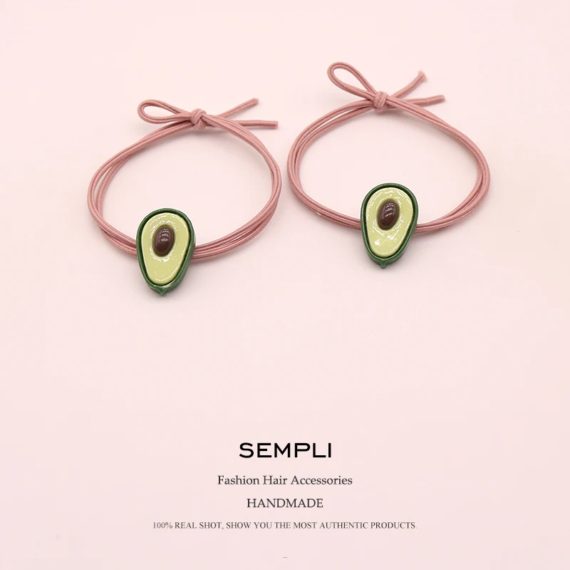 2 шт. 5 цветов высокая эластичность нейлон фрукты эластичные резинки для волос