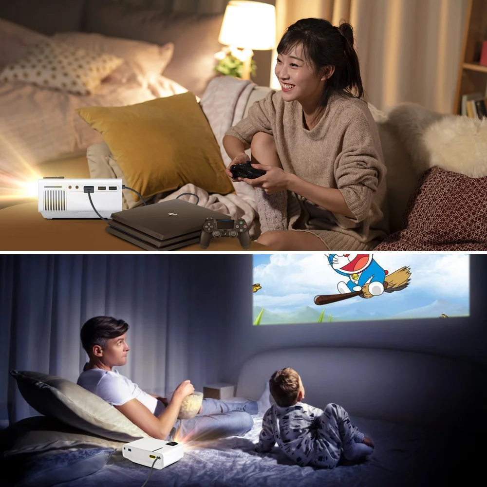 BYINTEK K1plus Mini 1080P Video Game LED Portable Home Theater Projector Beamer Proyector for Smartphone 3D 4K Cinema | Электроника