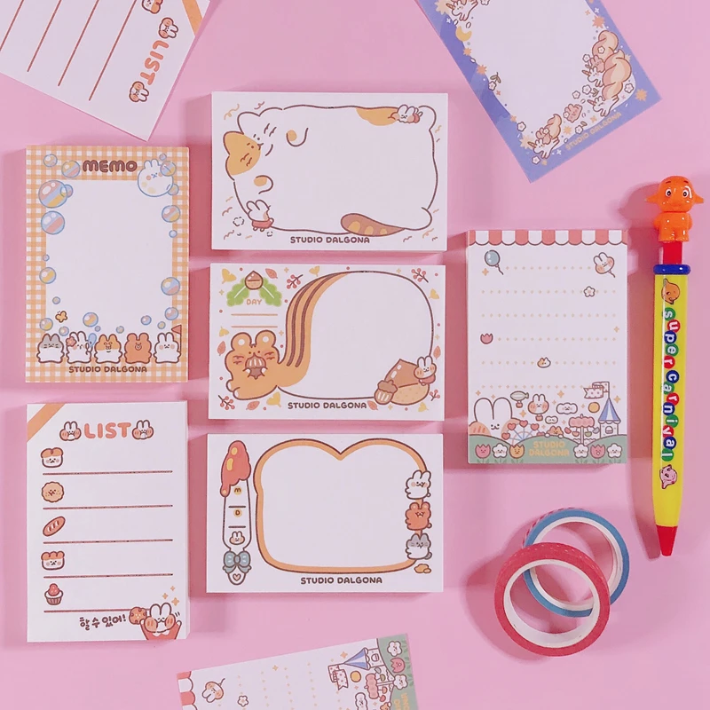 100 листов/упаковка стикеры для заметок в виде белки| |