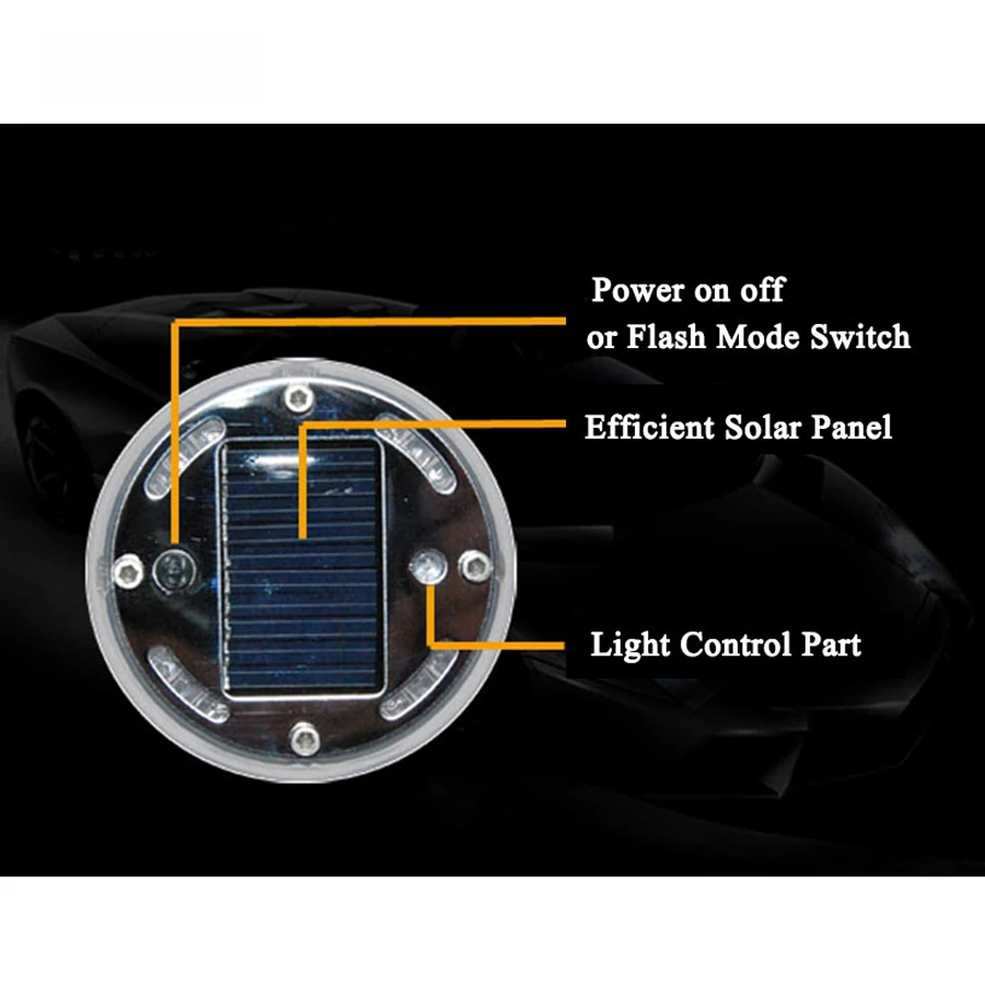2/4 шт. автомобильный светильник на солнечных батареях Стайлинг холодный наружный