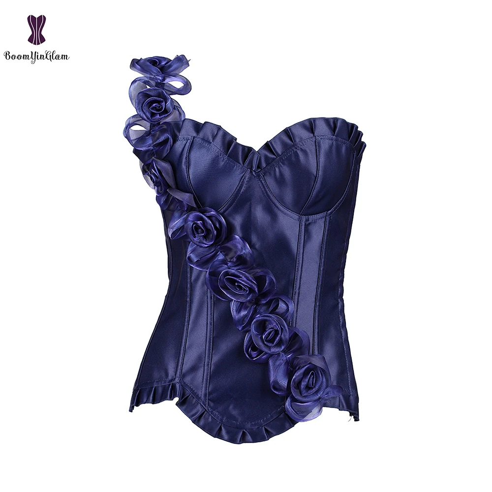 Купи две штуки получи один бесплатно синие корсеты с аппликацией нагрудная чашка