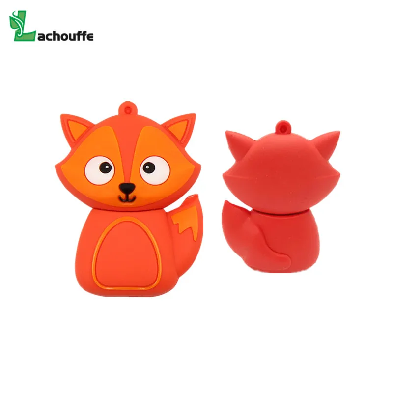 Usb флеш-накопитель в виде милого пингвина совы лисы флешка с мультяшным рисунком