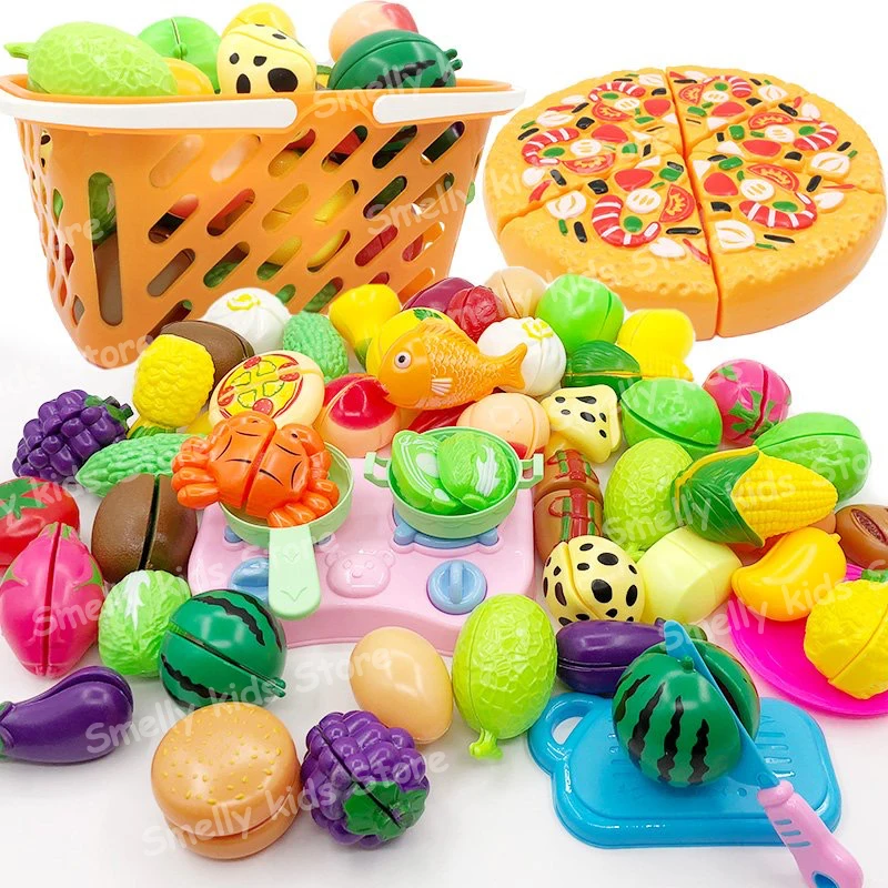 

Cut Fruit toy Plastic food toys cut up fruit, plastic vegetables simulation toys for children Kitchen Classic Educational Toys
