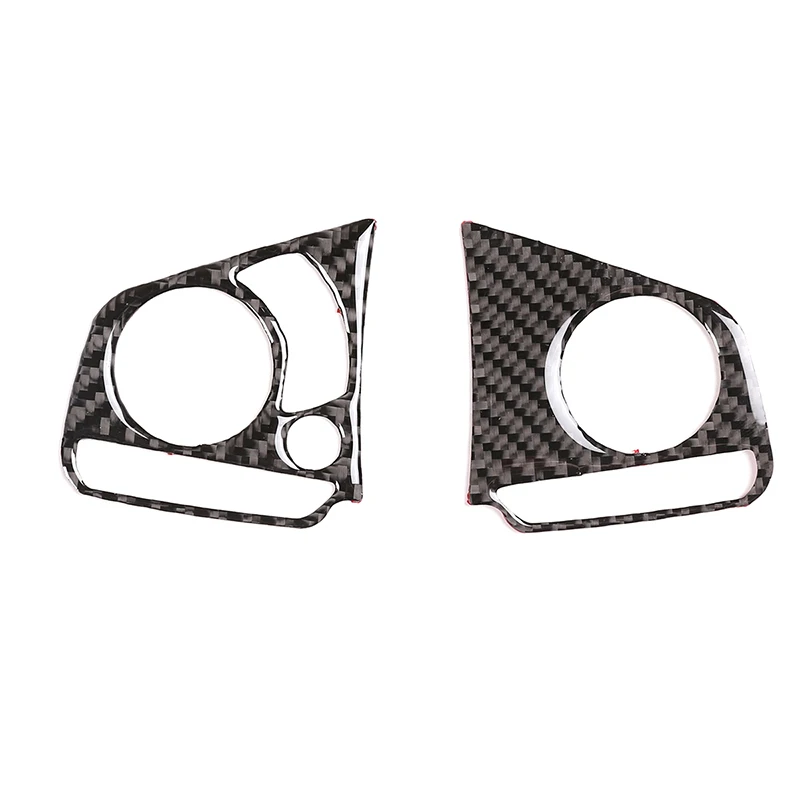 Автомобильный интерьер углеродное волокно рулевое колесо 3D наклейка крышка