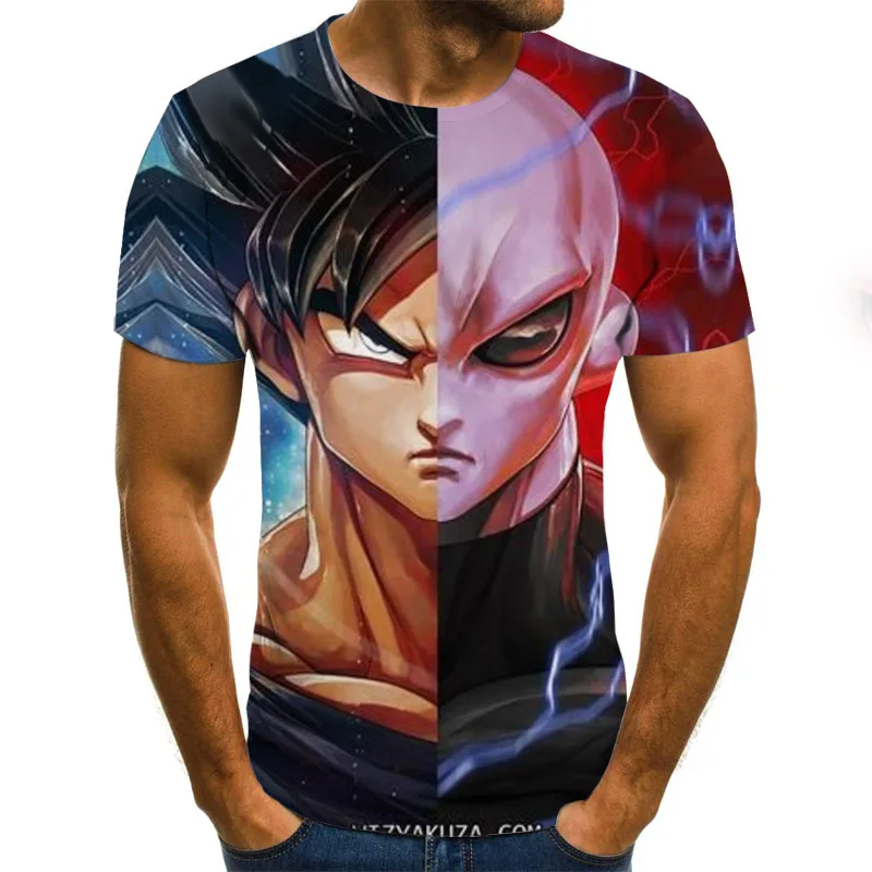

2021 new anime 3D printing T-shirt summer fashion men's and women's short-sleeved children's cartoon Harajuku top
