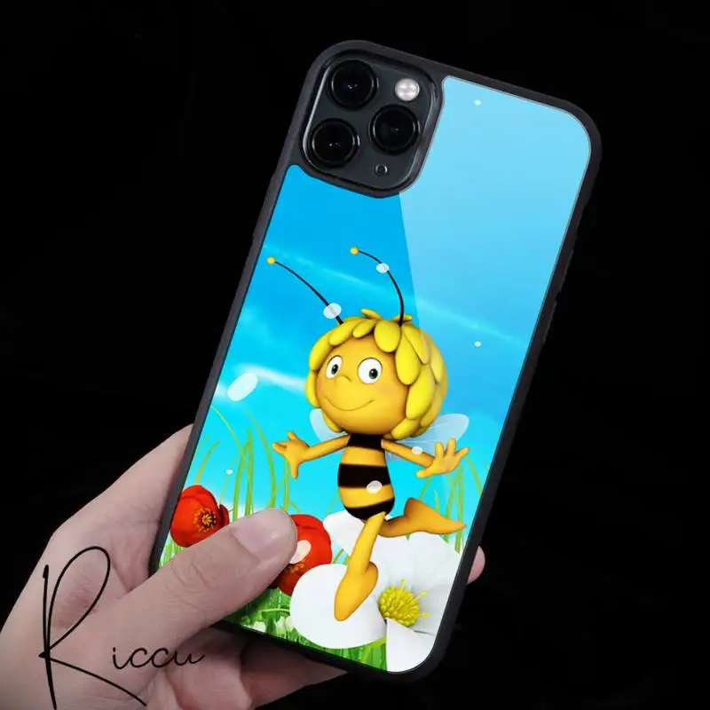

Maya the Bee cute cartoon Phone Case Rubber for iPhone 12 11 Pro Max XS 8 7 6 6S Plus X 5S SE 2020 XR 12 Mini case