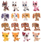 Pet Shop Lps игрушки стоят, короткая шерстяная кошка, белая, красная, блестящая, европейская кошка, аниме модель, фигурка мальчика, девочки, рождественские подарки на день рождения