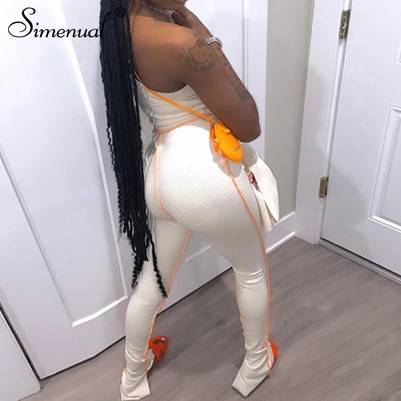 Simenual фитнес Повседневный Спортивный для тренировок комплект из двух предметов