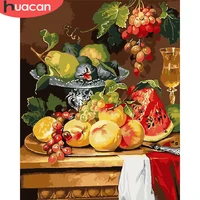 huacan paint by number fruit drawing on canvas handpainted painting art gift diy pictures by number flower kits home decor
