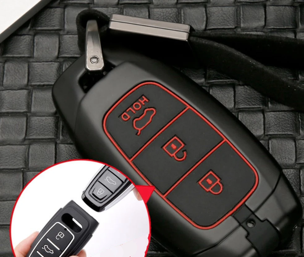 Новый чехол для автомобильного ключа защитный Hyundai Ix35 Solaris Azera Elantra Kona Kauai Accent Palisade