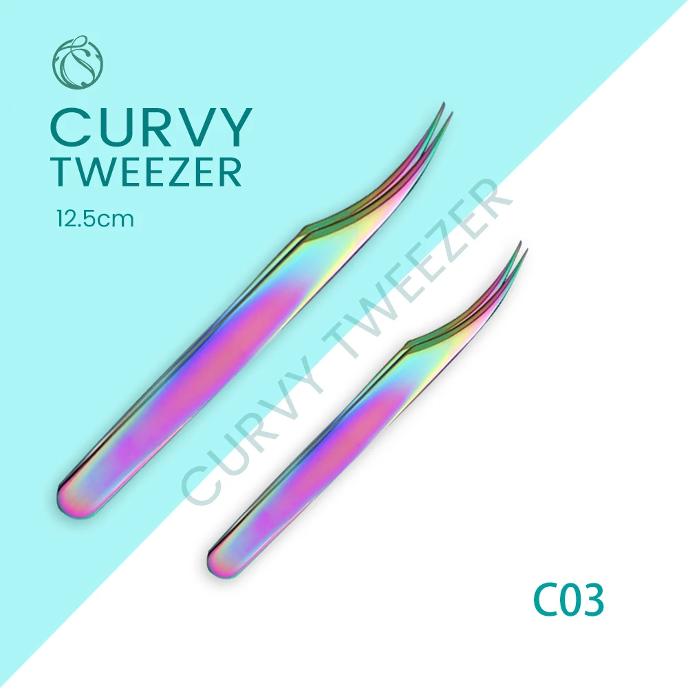 5 шт. высокое качество пинцеты Lash Нержавеющая сталь профессиональное