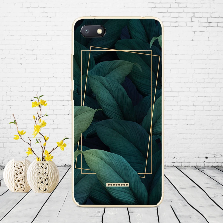 D49 Силиконовый чехол для xiaomi redmi 6a защитный чехол Мягкий ТПУ чехол для телефона Чехлы для xiaomi redmi 6A чехол бампер 6a Coque - Color: D49