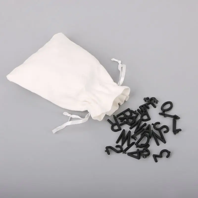 Набор из 2 символов для фетровой доски 290 цифр со сменными буквами черного