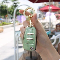 tpu car key case cover protective shell for audi a1 a3 a4 8p 8l 8v s3 rs3 q3 q7 c5 c6 high quality car keychain accessories