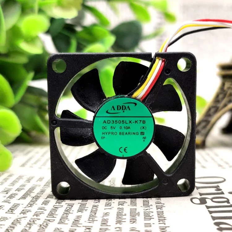 Новый AD3505LX-K7B 5V 0.10A 3507 3 5 см 4 провода защиты электродвигателя Вентилятор