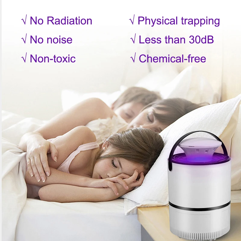 USB инсектицидная лампа Светодиодный УФ анти ловушка для комаров Москито