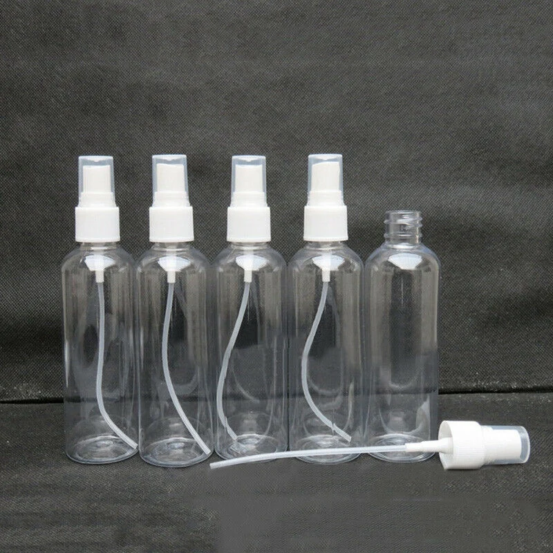 50 шт. 100 Ml прозрачный пластмассовый распылитель для духов маленький мини пустой