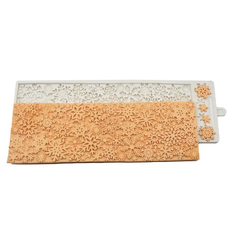 Рождественские снежинки meiбум домашние формы для торта десерт мастика сахар