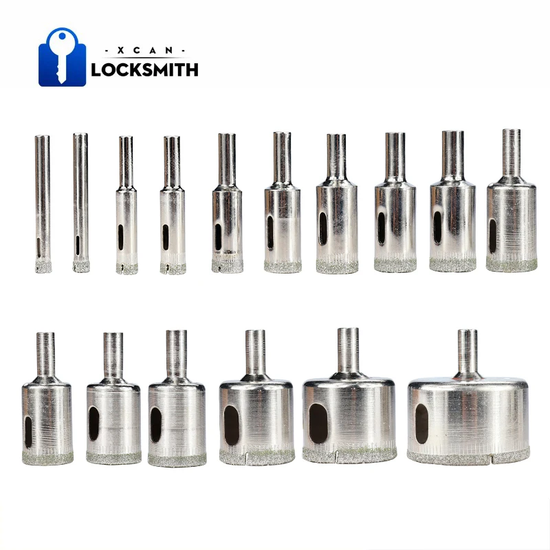 Набор сверл с алмазным покрытием комплект корончатых насадок 3-60 мм для сверления