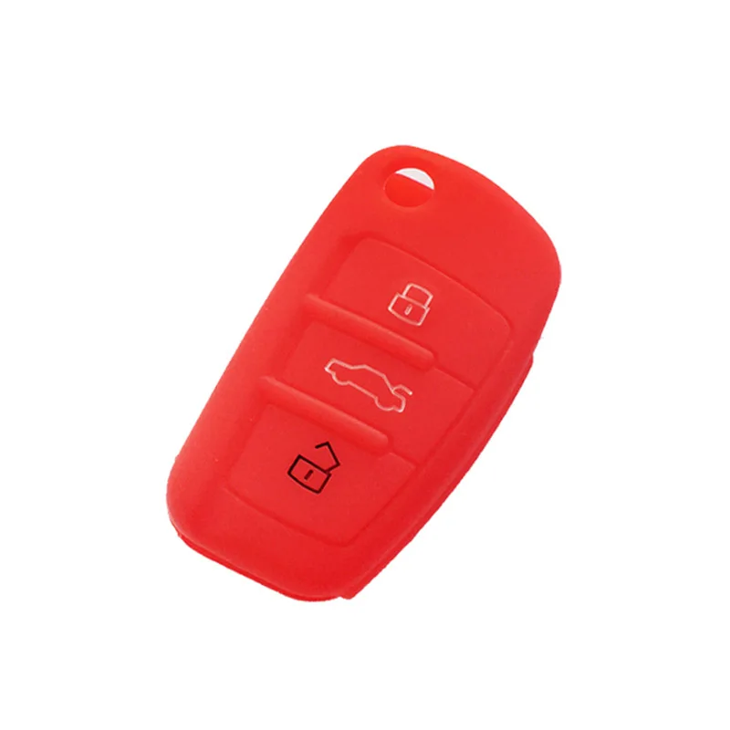 dropshipping Car Key Cover Silicone Flip Remote Holder Case Fob for AUDI A6 TT Q7 OE88 | Автомобили и мотоциклы