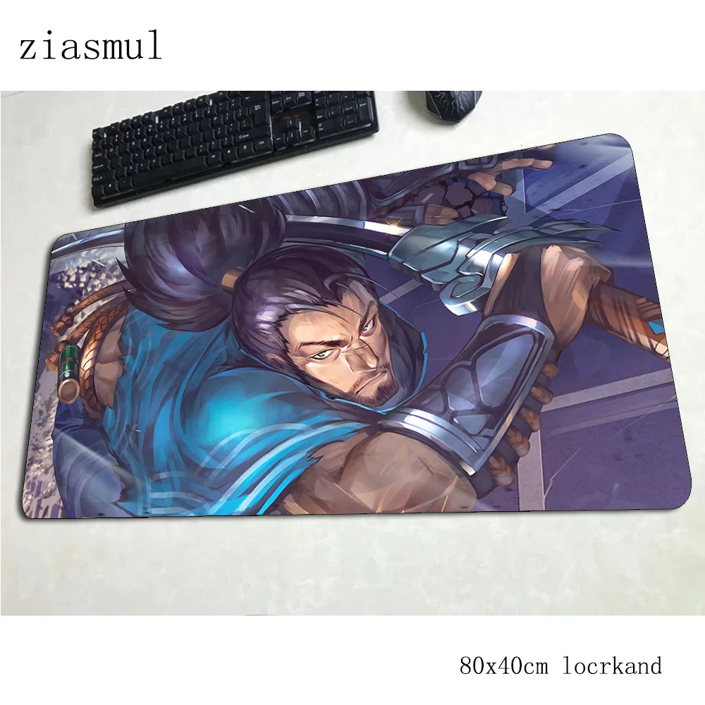 Коврик для мыши yasuo 800x400x3 мм, модный Коврик для компьютерной мыши, игровые аксессуары, коврик для мыши с узором HD, игровой коврик для клавиатуры, ПК